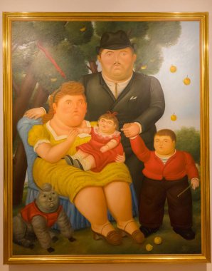 Bogota Müzesi Botero resmi bir aile hakkına sahiptir.