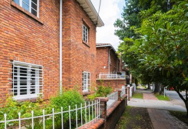 Bogota Kolombiya soledad bölgesinin tipik İngiliz s evler