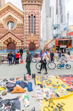 Bogota Kilisesi las Nieves ve Pazar Caddesi