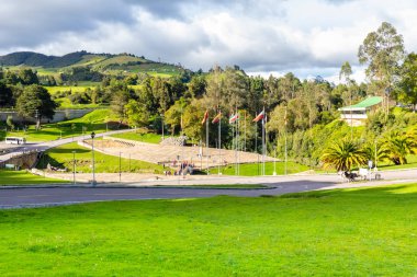 Boyaca Savaşı 'nın Tunja Kolombiya Hatıra alanı PANORA