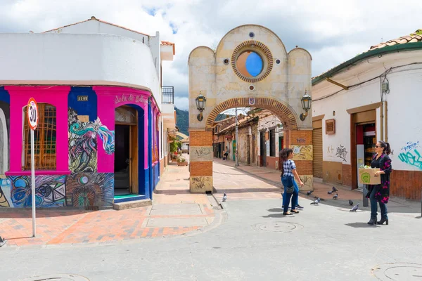 Colombie Chia l'une des portes d'accès au centre historique — Photo