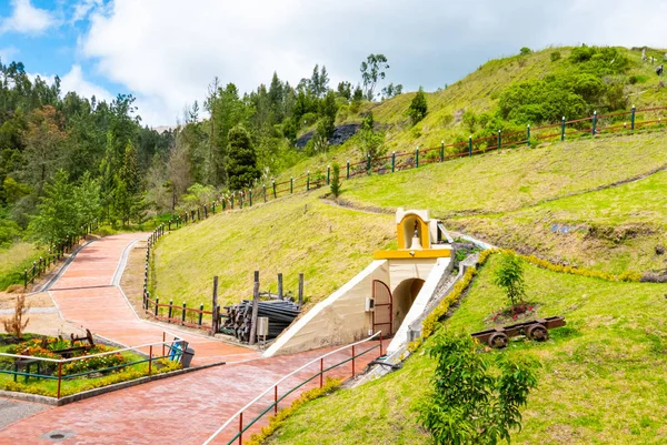 Colombia Nemocon ingången till saltgruvan — Stockfoto