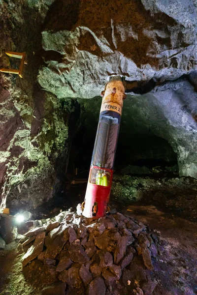 Colombia Nemocon salt mine rescue capsule — Stock Photo, Image