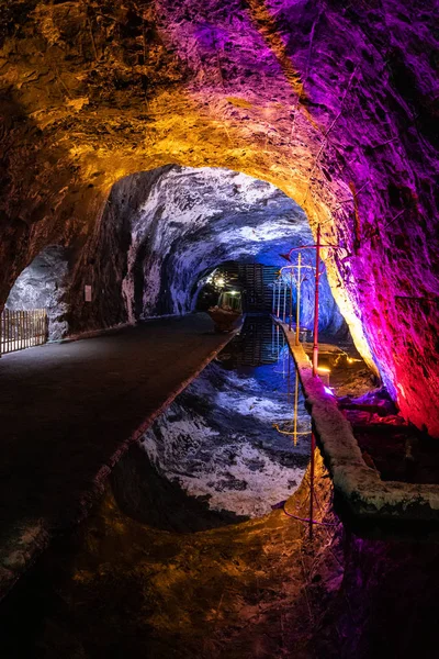 Colombia Nemocon salt mine panoramic view — Stock Photo, Image