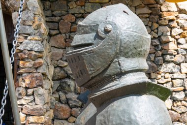 Bogota Jaime Duque park antik ortaçağ zırh yakın dümen kadar