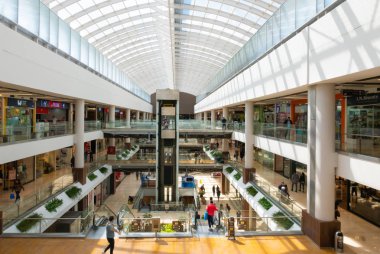 Salitre alışveriş merkezinin Bogota şehrinin iç görünümü