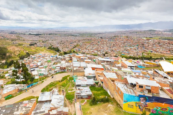 Vista aérea de la ciudad de Bogotá Distrito 6 de Juan Pablo — Foto de Stock