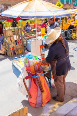 El Alto ilçe mar de meyve suları Bolivya La Paz hazırlık