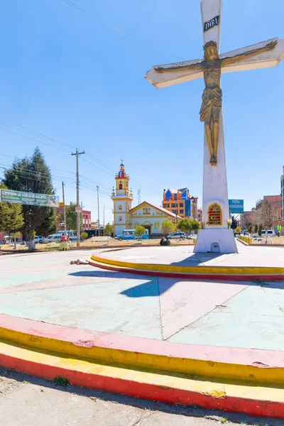 Bolivia La Paz Cross Square — Stockfoto