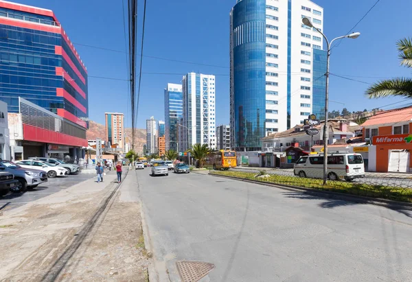 Gebäude im Bezirk Bogota la paz calacoto — Stockfoto