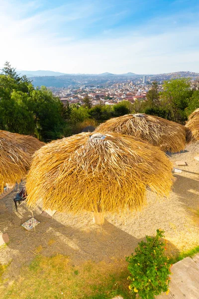 Bolivia Sucre La Recoleta sombrillas de paja — Foto de Stock