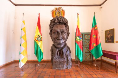 Sucre Bolivya özgürlük evi Simon Bolivar anıtı