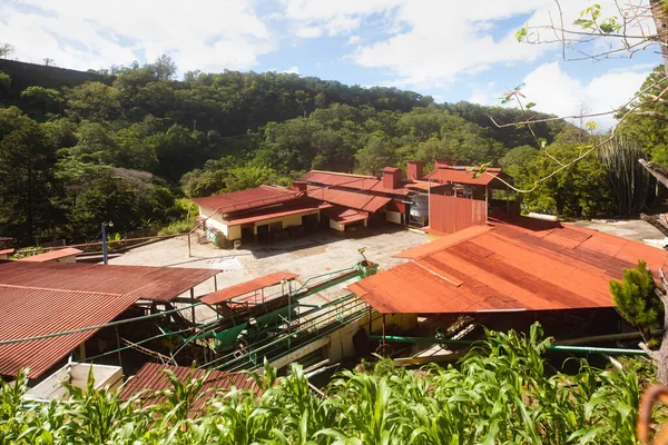 Коста Рика Июня Воздушный Вид Завод Переработке Кофе Сан Хосе — стоковое фото