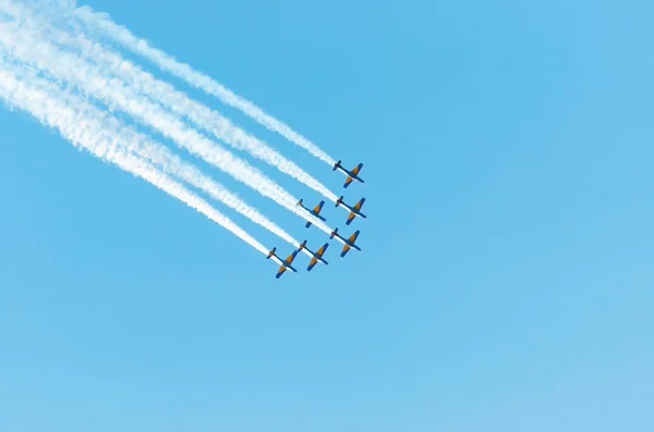 Campo Grande Brasil Setembro 2018 Seis Aviões Fab Esquadrilha Fumaca — Fotografia de Stock