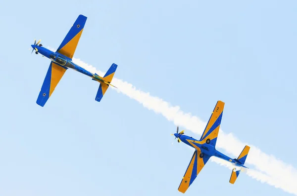 Campo Grande Brasil Setembro 2018 Aviões Fab Esquadrilha Fumaca Voando — Fotografia de Stock