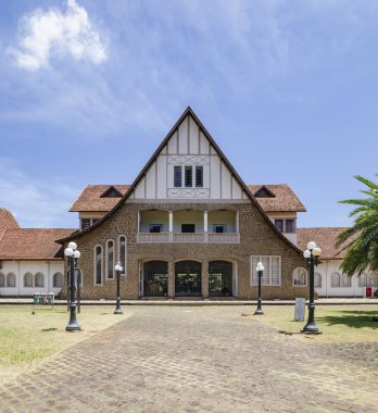 Londrina - Pr, Brezilya - 12 Aralık 2018: Tarihi Müzesi Eski tren istasyonundaki Museu Historico de Londrina (Peder Carlos Weiss) şehir merkezinde diyor.