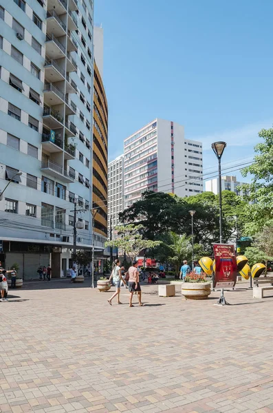 Londrina Βραζιλία Δεκεμβρίου 2018 Λεωφόρος Parana Οδός Εμπορίου Ντόπιους Και — Φωτογραφία Αρχείου