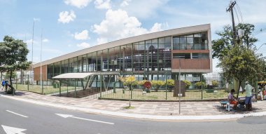 Londrina - Pr, Brezilya - 12 Aralık 2018: Panoramik şehir Sanat Müzesi Museu de Arte de Londrina denir..