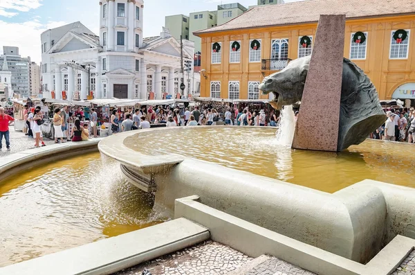 Curitiba Brazílie Prosince 2018 Paměťová Fontána Památník Fonte Memoria Cavalo — Stock fotografie