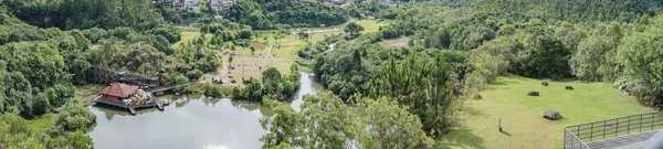 Curitiba Brezilya Aralık 2018 Hava Panoramik Tangua Park Parque Tangua — Stok fotoğraf