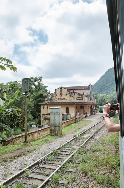 Morretes Brazil December 2018 Passing Marumbi Station Touristic Train Ride — Stock Photo, Image