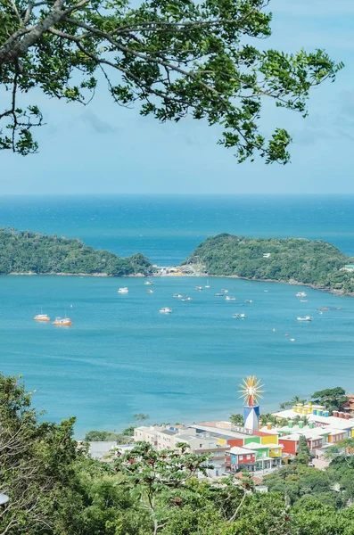 Bombinhas Brazil December 2018 View Buildings Coast Sepultura Beach Praia — Stock Photo, Image