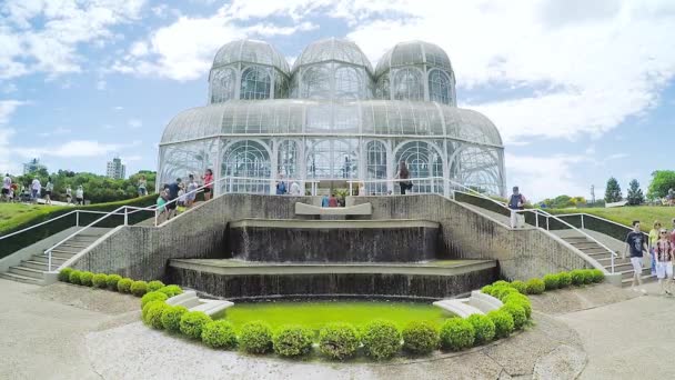 Curitiba Brasil Diciembre 2018 Jardín Botánico Curitiba Jardín Botánico Francisca — Vídeo de stock