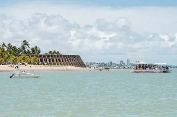 Praia e Hotel Tambau, João Pessoa Brasil — Fotografia de Stock