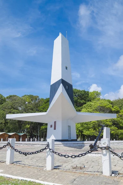 Joao Pessoa Brazil February 2019 Triangular Shape Lighthouse Known Farol — 图库照片