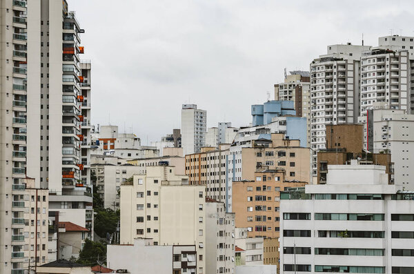 Buildings of Sao Paulo SP Brazil, residential buildings area.