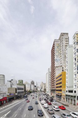 Sao Paulo Sp Brezilya büyük caddelerde Transit