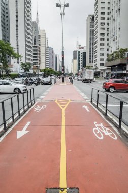 Paulista bulvarı bisiklet yolu