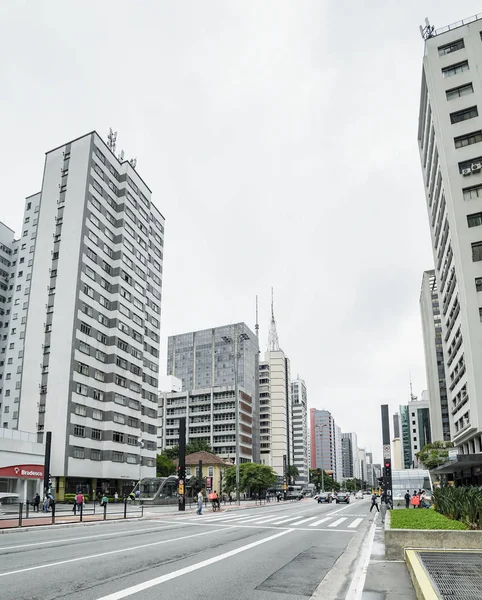 Paulista Avenue, Sao Paulo SP Brazilië — Stockfoto