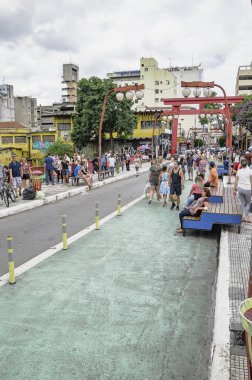 Sao Paulo Sp Brezilya Liberdade köprü