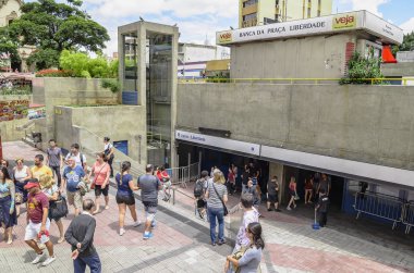 Liberdade metro istasyonu, Sao Paulo Sp Brezilya