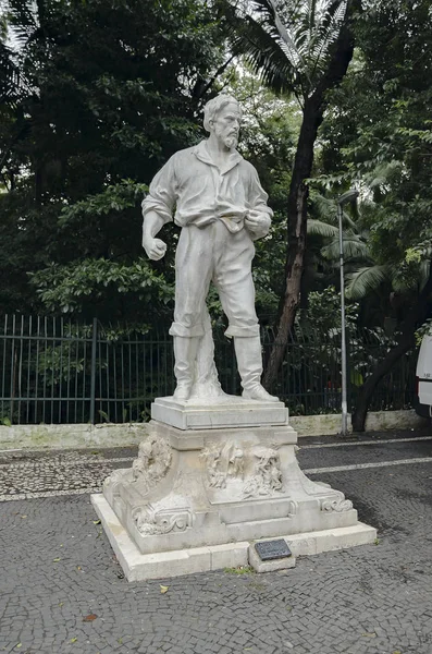 Estátua de Anhanguera no Parque Trianon, São Paulo SP Brasil — Fotografia de Stock