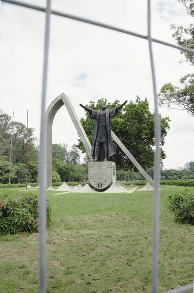 Пам'ятник Педро Альварес Кабрал, Ibirapuera парк — стокове фото