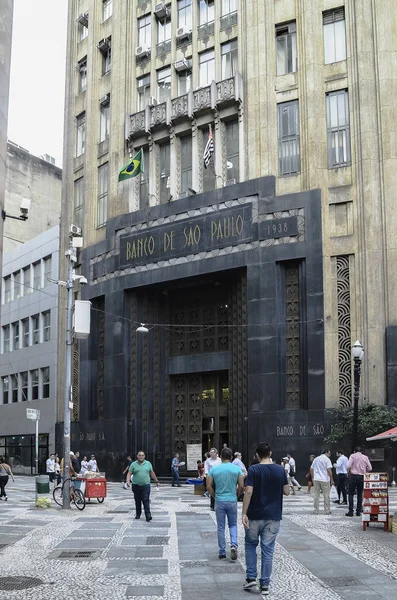 Bank of Sao Paulo - SP Brazil — Stock Photo, Image