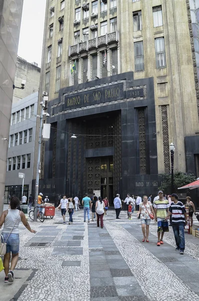 Bank of Sao Paulo - SP Brazil — Stock Photo, Image