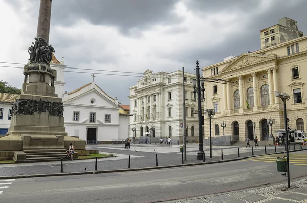 历史悠久的市中心，圣保罗斯普巴西 — 图库照片