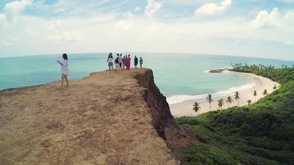 Conde Brasil Febrero 2019 Los Turistas Mirante Dedo Deus Dios — Vídeo de stock