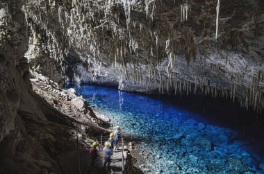 Monumento Natural da Gruta do Lago Azul 'un kapalı manzarası 