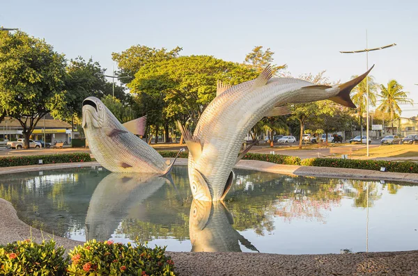 Monumento das Piraputangas, Bonito señora — Foto de Stock