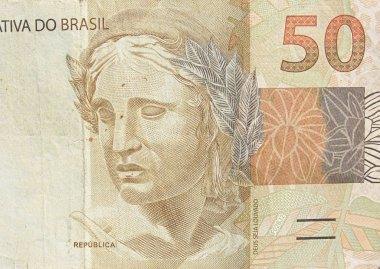 Brezilya elli gerçek banknot.