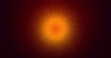 Kıvılcım patlaması. Animasyon arka plan, kusursuz döngü. Hızlı kıvılcımlar yanıp sönüyor. 