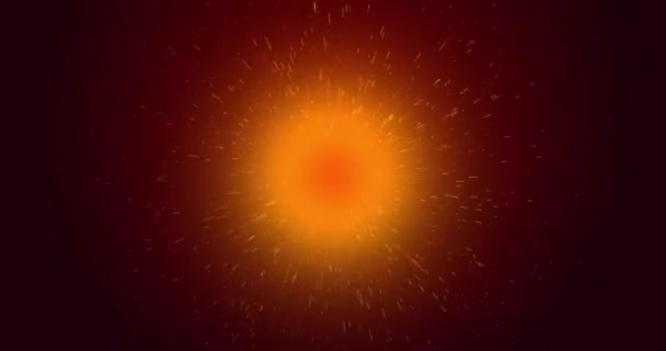 Explosion Étincelles Fond Animé Boucle Transparente Étincelles Rapides Allumage Décoloration — Video