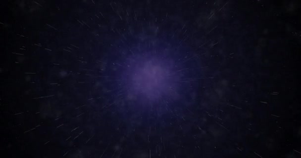 Espaço Viaja Para Além Das Estrelas Poeira Cósmica Conceito Viagem — Vídeo de Stock