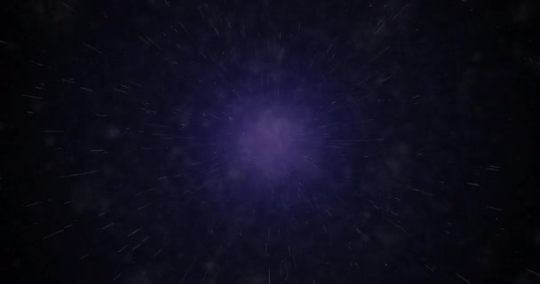 Spazio Viaggia Oltre Stelle Polvere Cosmica Concetto Viaggio Nel Tempo — Video Stock