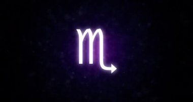 Gökyüzünde Zodiac işaretlerini oluşturan yıldızlar. 4 'ün 4' üncü bölümü. Akrep Burcu ve Başak Burcu.