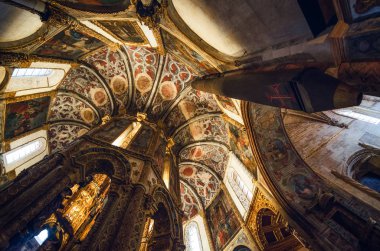 Geç gotik manueline manastır yuvarlak kilise dekore 